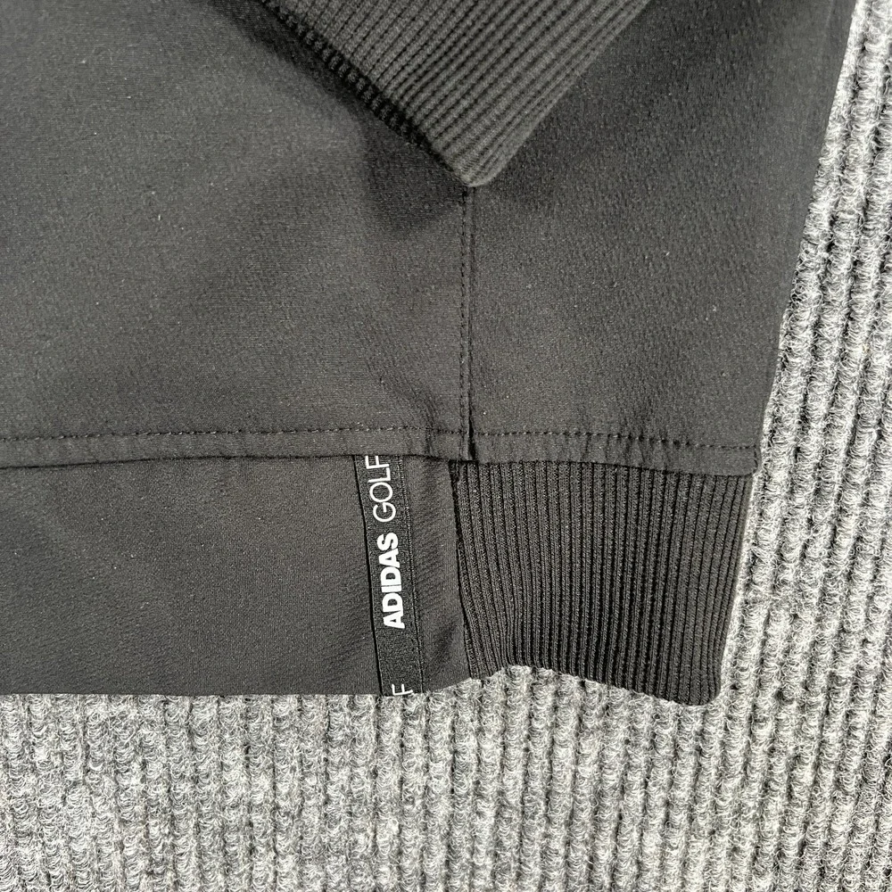 Adidas Jacket Mens Large Black Long Sleeve Full Zip Golf Outdoor Casual